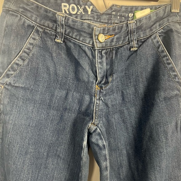 Y2k 08 Roxy San-o wide leg fit denim jeans size 5 - Picture 2 of 8